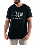 T-shirt Unisex | Insha allah | Front | Oversized - Ergosalah - Ergonomic padded prayer mat for knee support