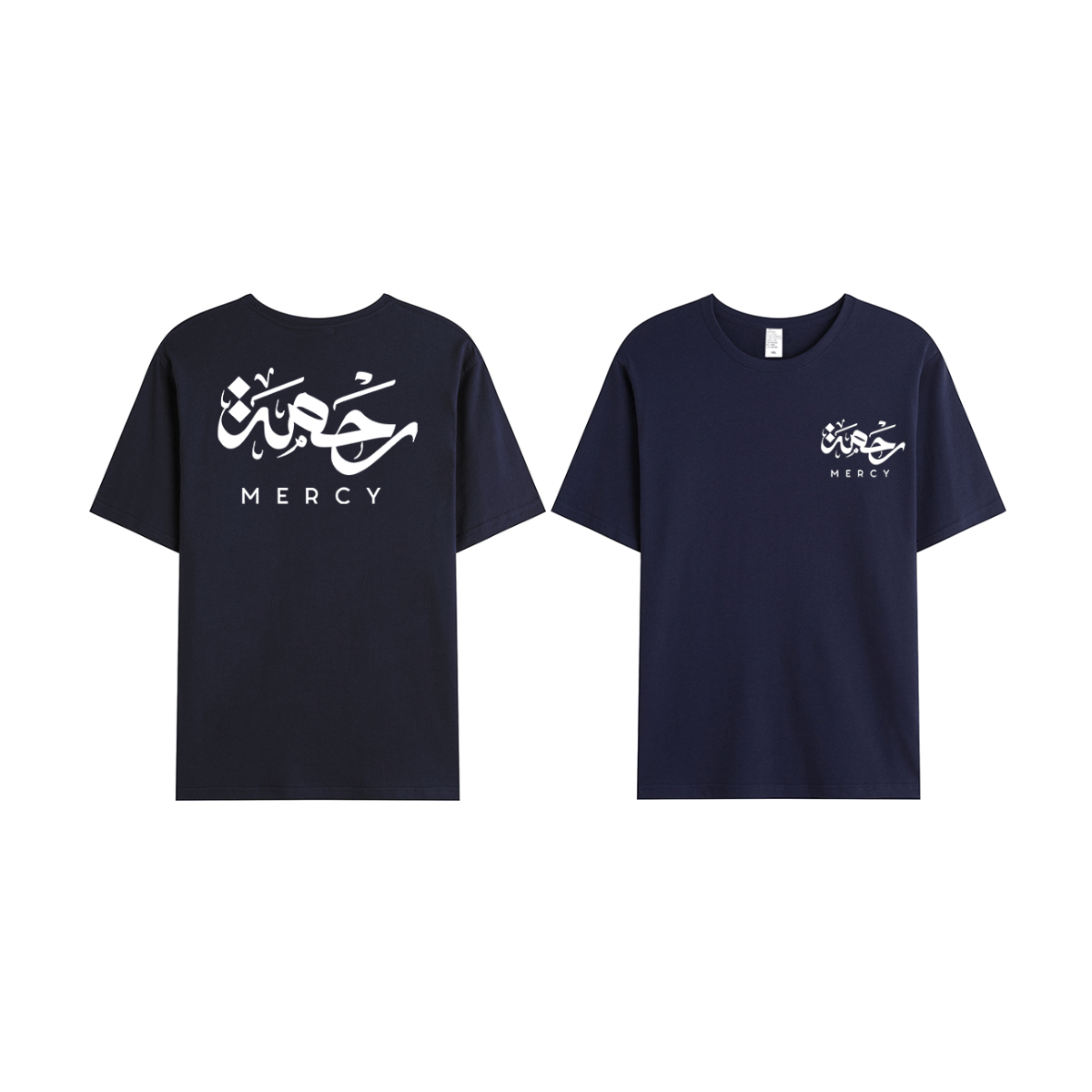 T-shirt Unisex | Rahma Mercy | Front and back - Ergosalah - Ergonomic padded prayer mat for knee support