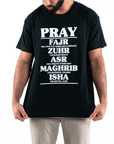T-shirt Unisex | Salah Virtues | Front | Oversized - Ergosalah - Ergonomic padded prayer mat for knee support