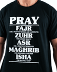 T-shirt Unisex | Salah Virtues | Front | Oversized - Ergosalah - Ergonomic padded prayer mat for knee support