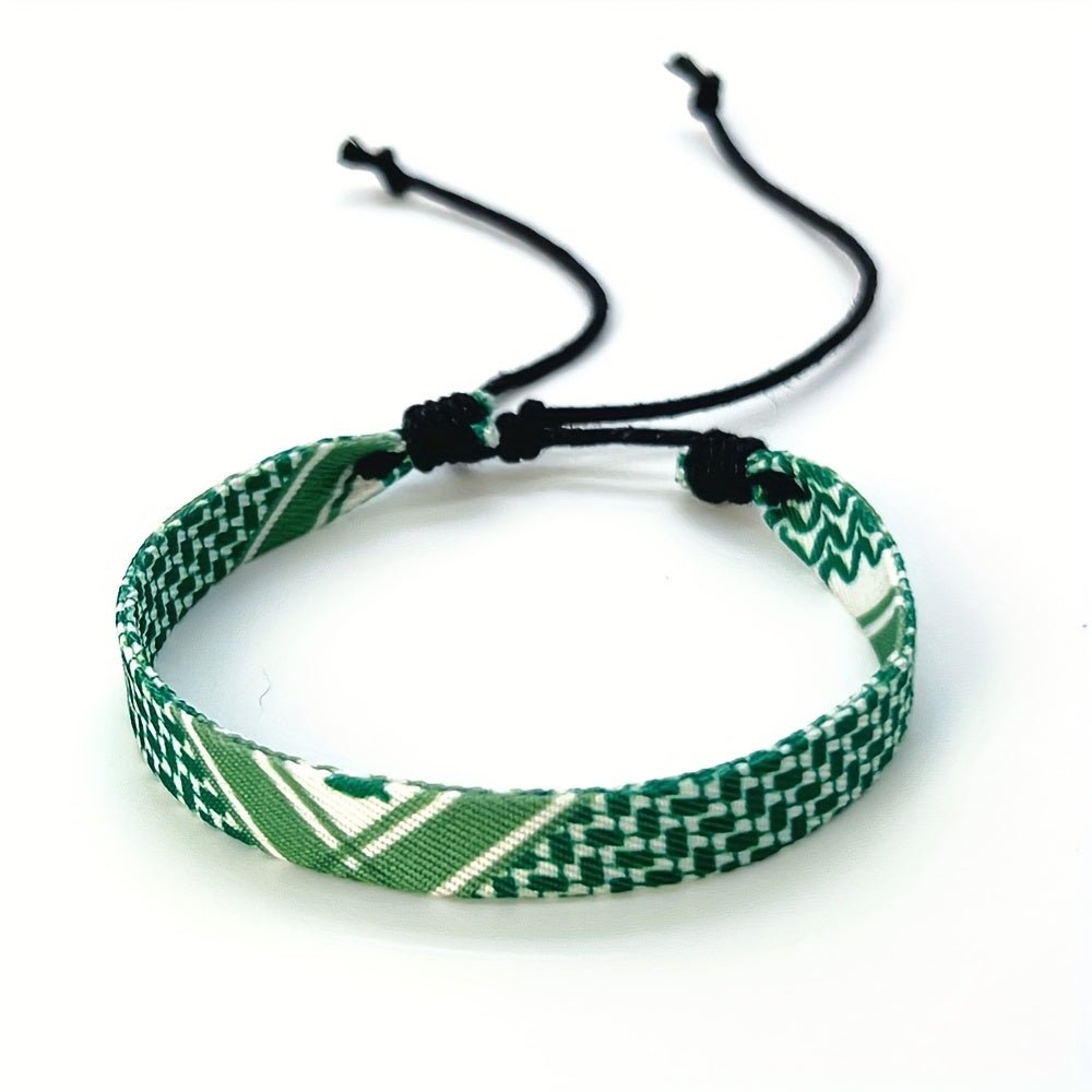 Vintage Boho Braided Bracelets – For Men & Women, Adjustable & Handwoven - Ergosalah - Ergonomic padded prayer mat for knee support