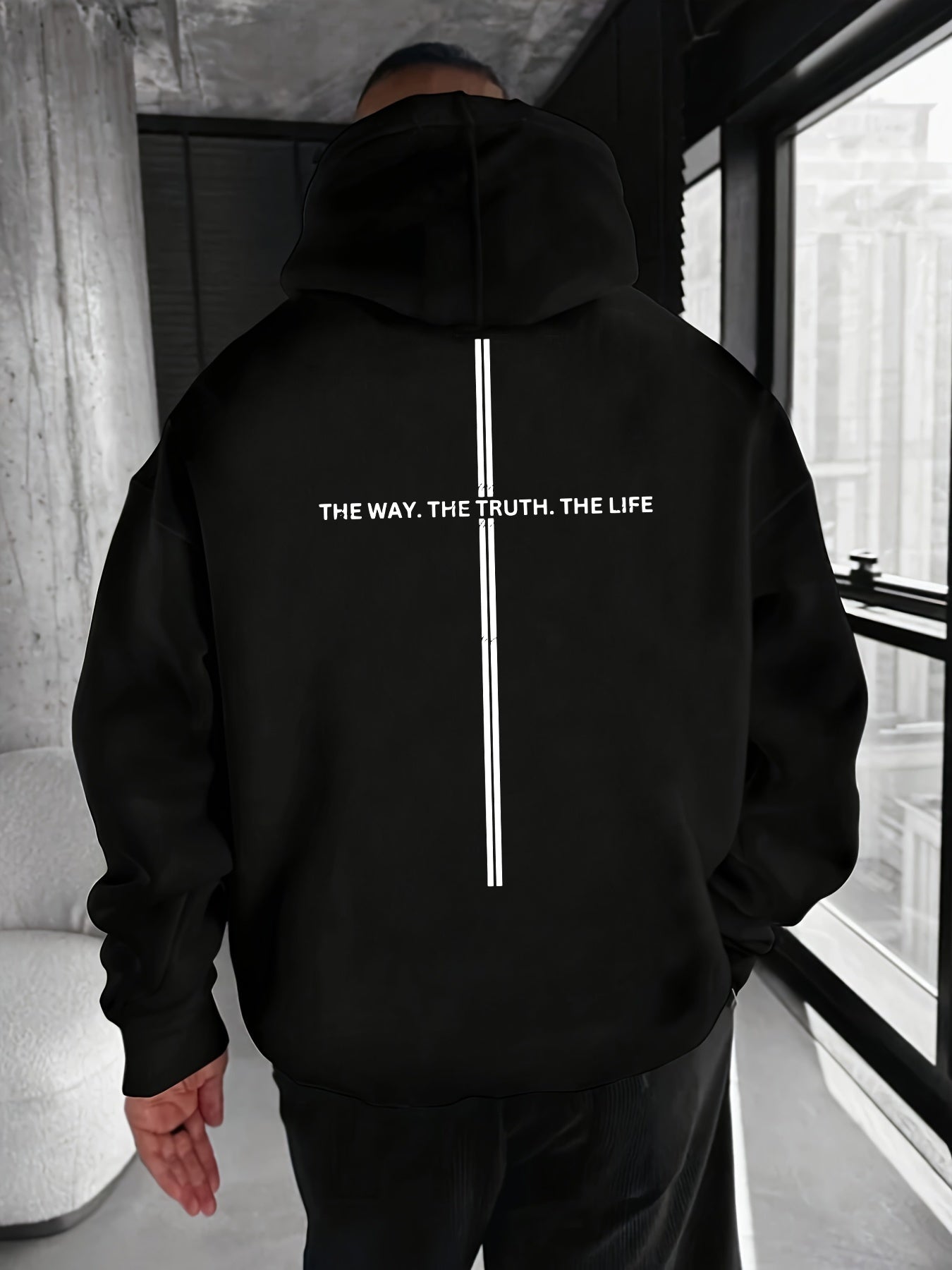 Way - Truth - Life Hoodie | Unisex Back Print - Ergosalah - Ergonomic padded prayer mat for knee support