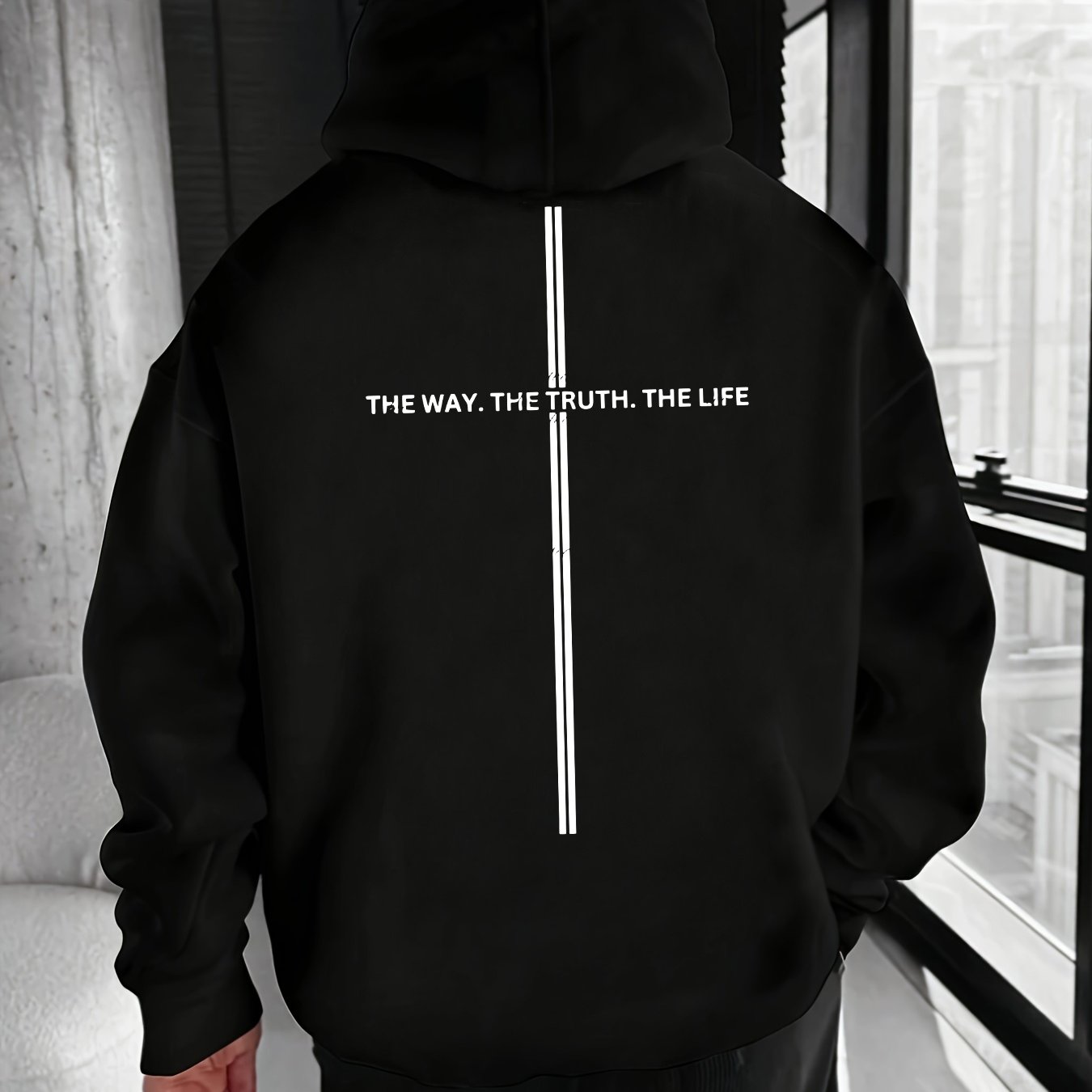 Way - Truth - Life Hoodie | Unisex Back Print - Ergosalah - Ergonomic padded prayer mat for knee support