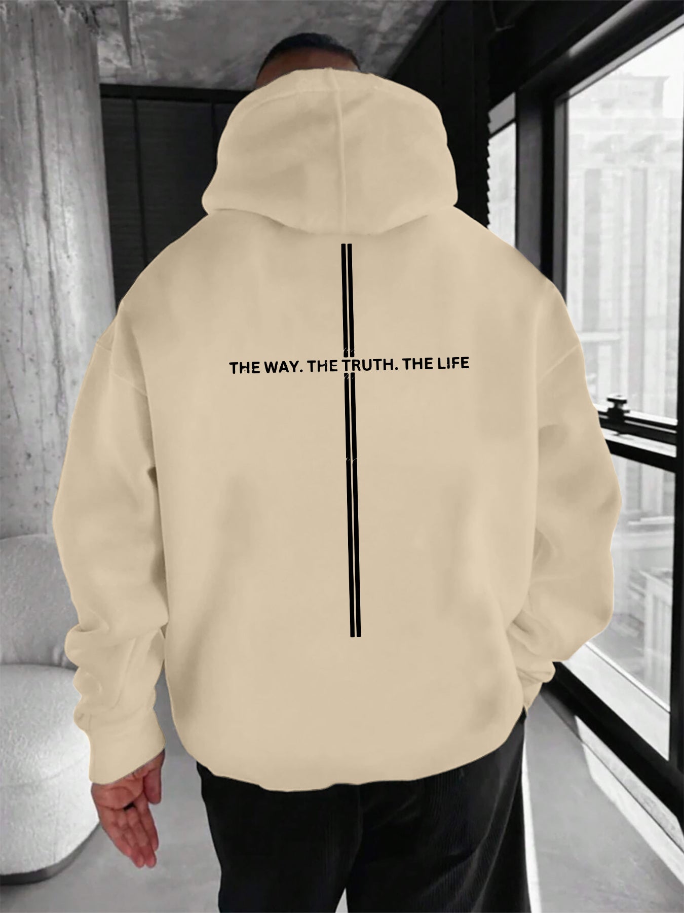 Way - Truth - Life Hoodie | Unisex Back Print - Ergosalah - Ergonomic padded prayer mat for knee support