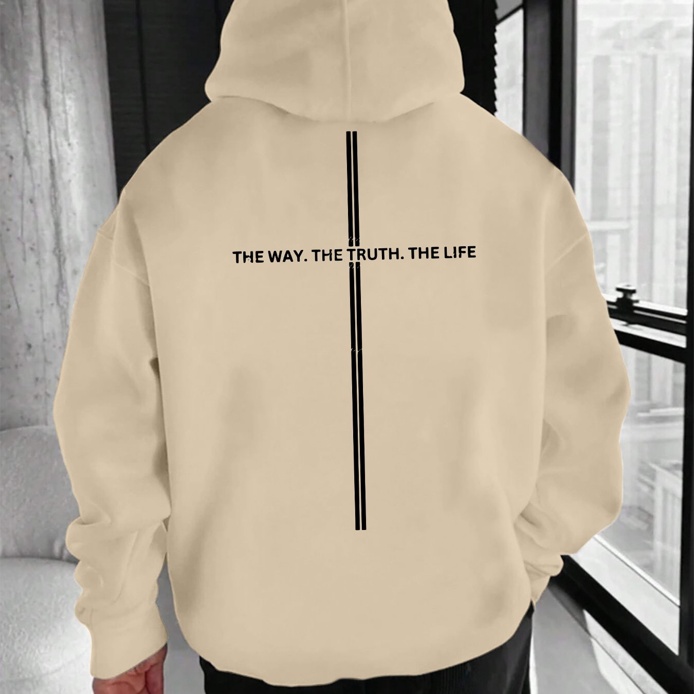 Way - Truth - Life Hoodie | Unisex Back Print - Ergosalah - Ergonomic padded prayer mat for knee support