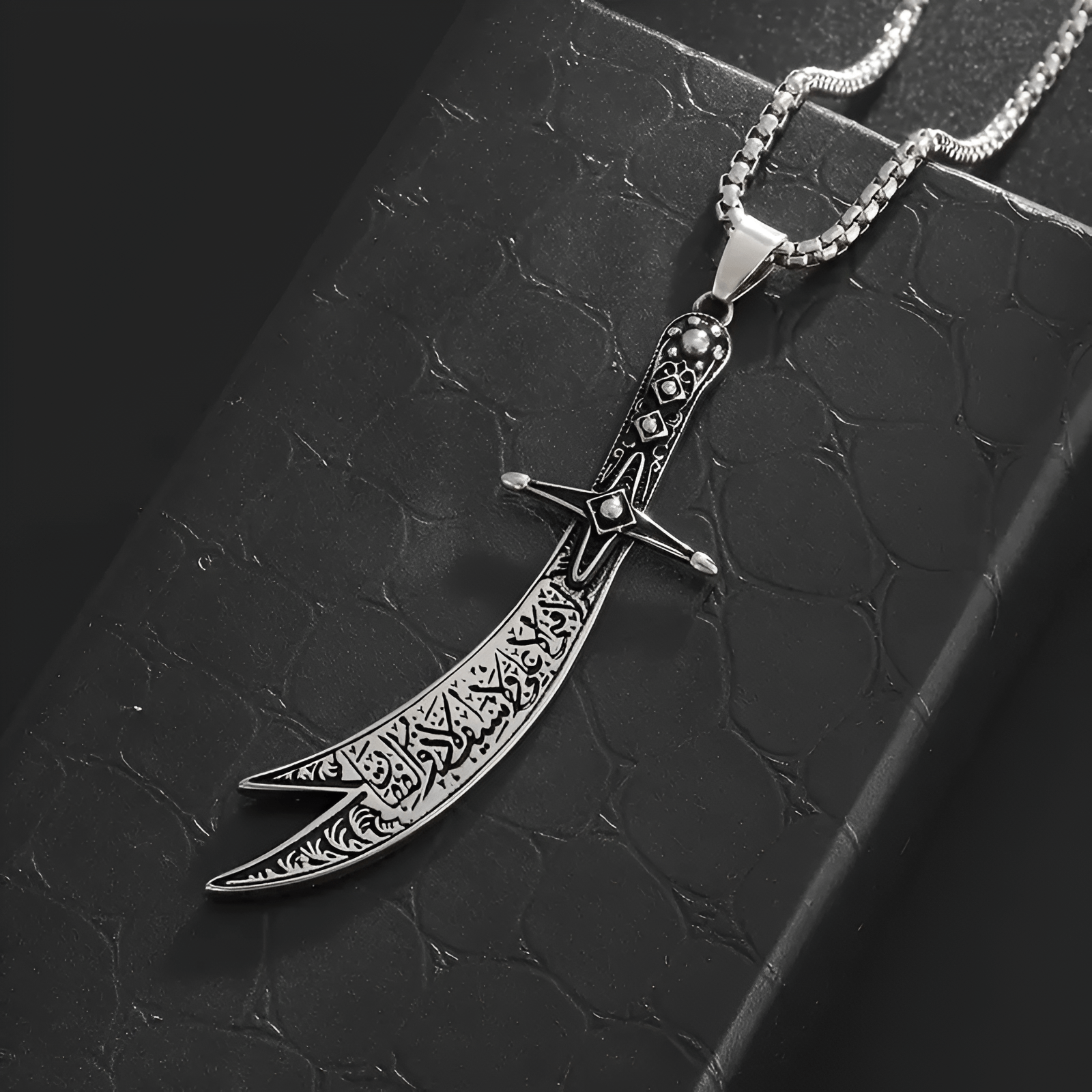 Zulfikar Sword Pendant – Imam Ali Islamic Necklace - Ergosalah - Ergonomic padded prayer mat for knee support
