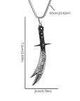 Zulfikar Sword Pendant – Imam Ali Islamic Necklace - Ergosalah - Ergonomic padded prayer mat for knee support
